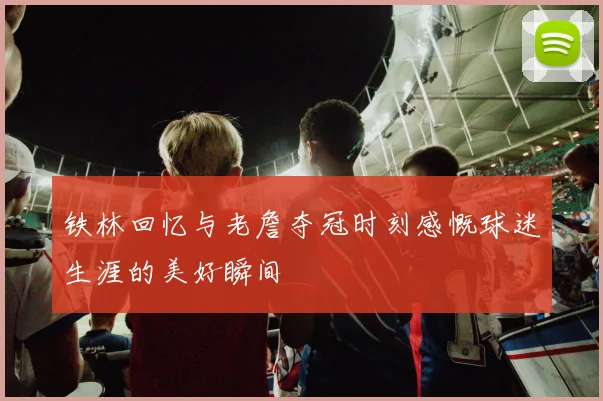 铁林回忆与老詹夺冠时刻感慨球迷生涯的美好瞬间